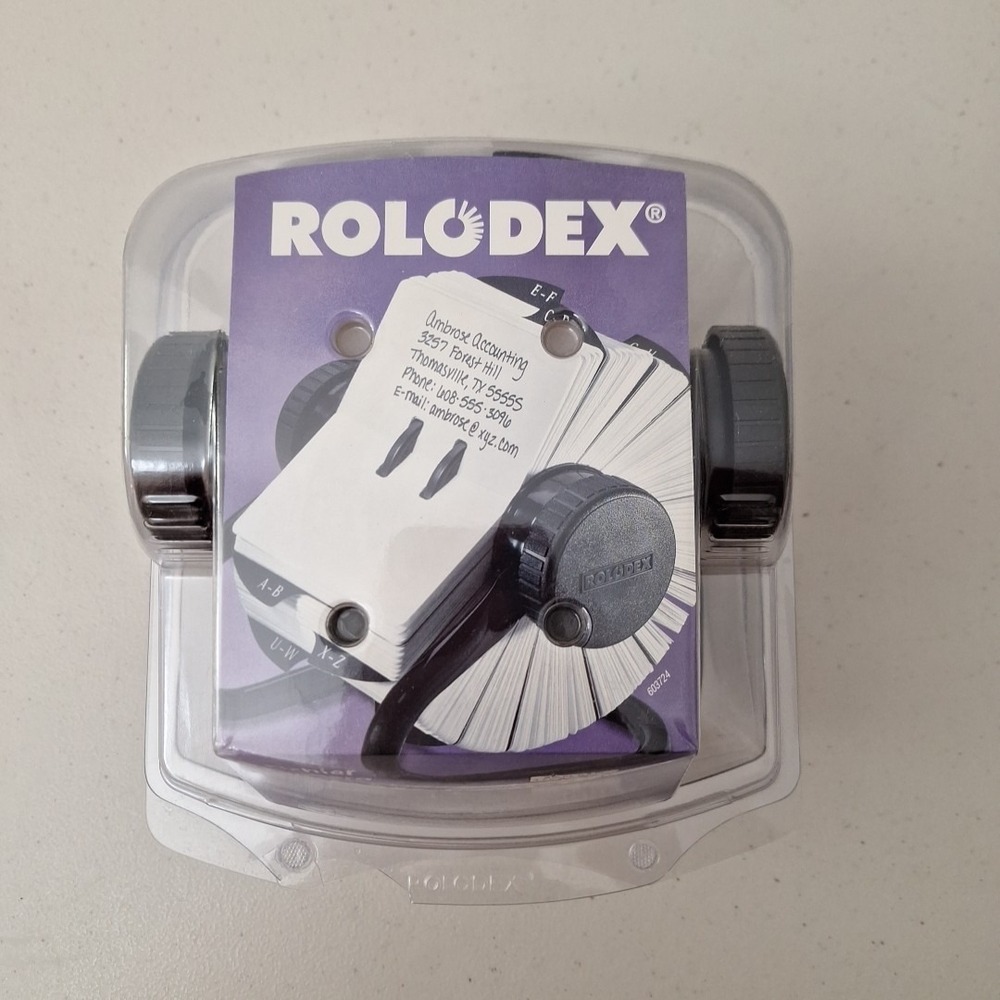 Rolodex OEM Office Open Rotary Card File 2.25" x 4" A-Z Tabs &‎ 400 Cards NEW